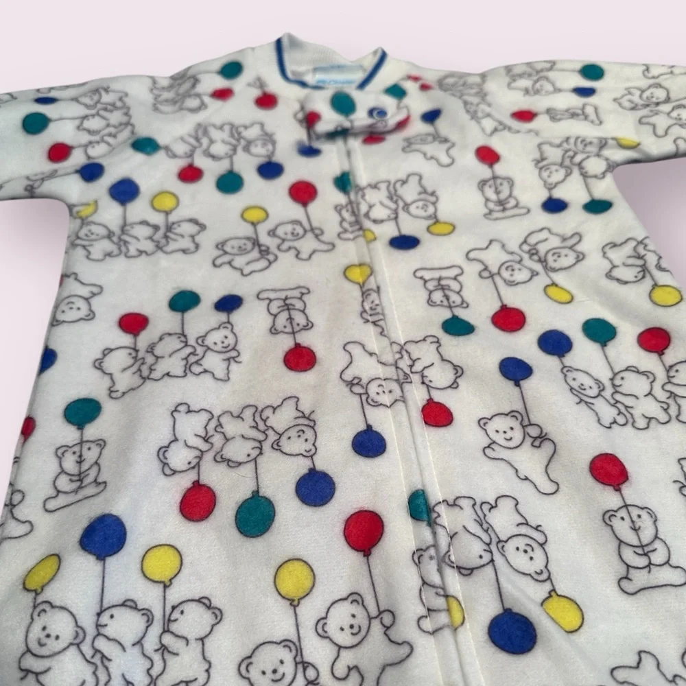 NWT Vintage Carter's Baby Bear And Balloon Sleep Sack One Size Up To 20 lbs
